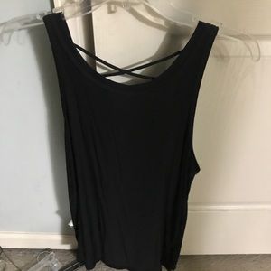 Black tank top